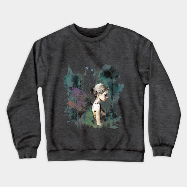 Fairy spirit in Forest Crewneck Sweatshirt by Junomoon23